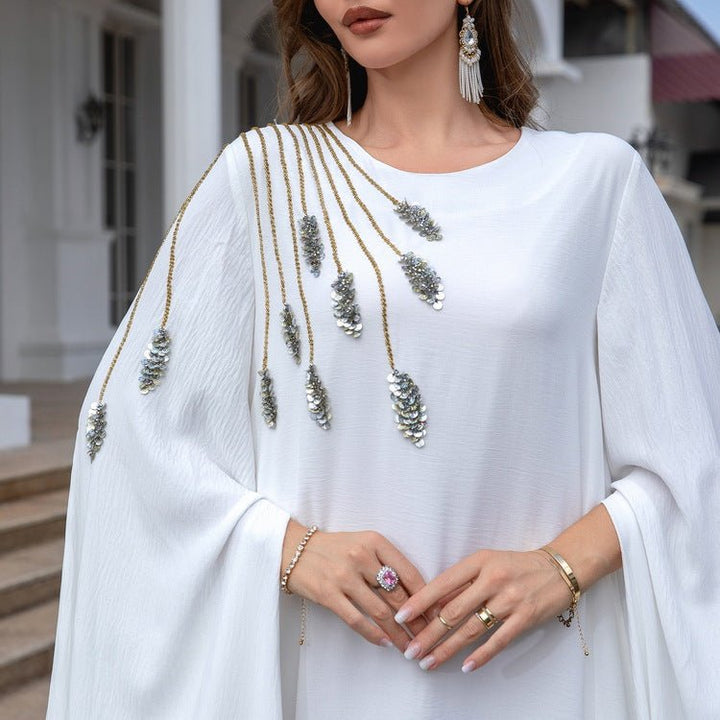 Embroidered Gown - Rebecca Fashion